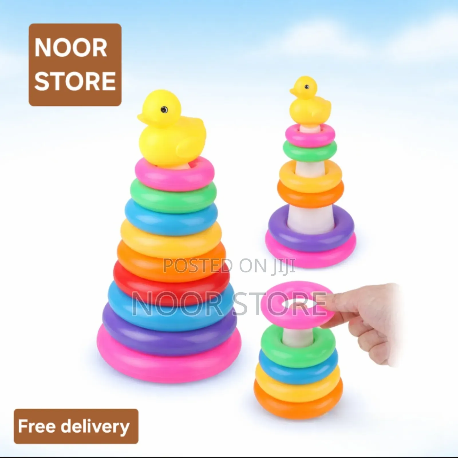 Stacking Ring Pyramid Toy | Baby/Toddler Learning Toy | Free Delivery