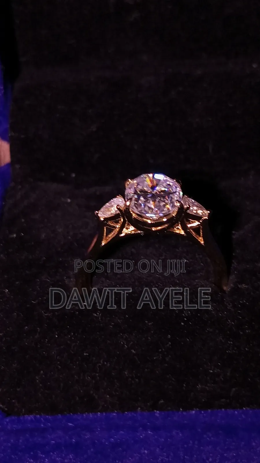Moissanite Diamond Engagement Ring