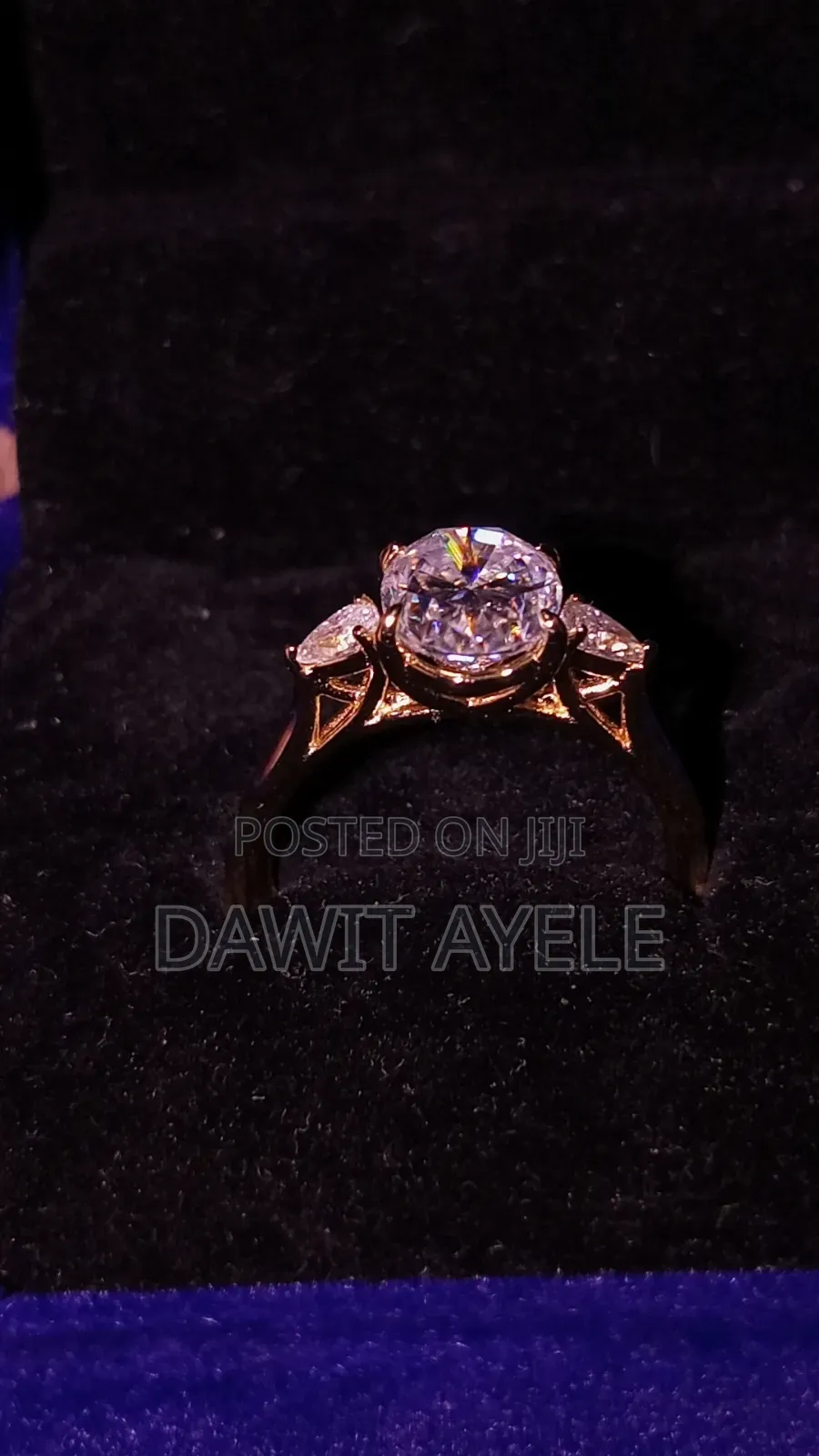 Moissanite Diamond Engagement Ring