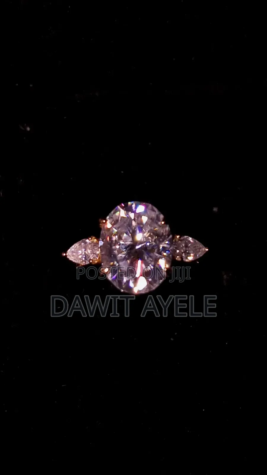 Moissanite Diamond Engagement Ring