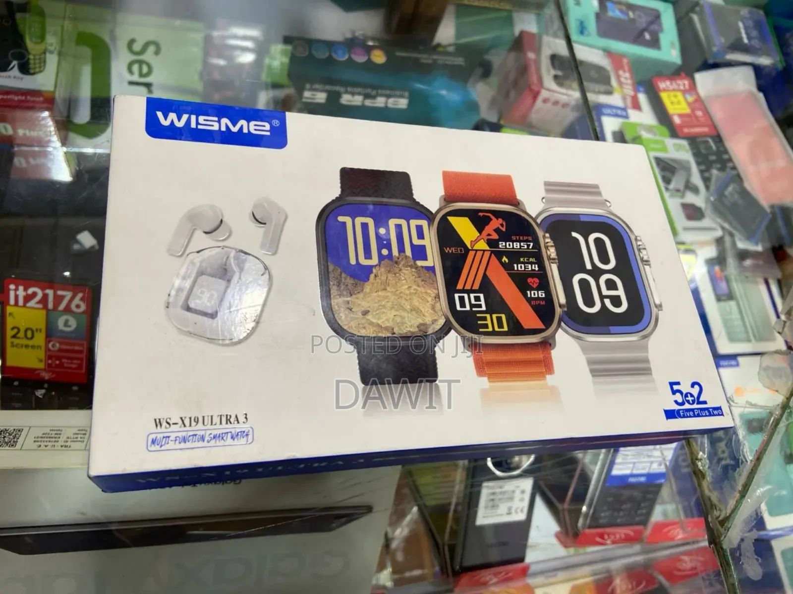 Wisme Smart Watch and Airpod