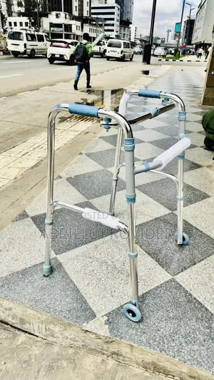 Walking Aid Walker Old People Aluminum Frame Adjustable Foldable
