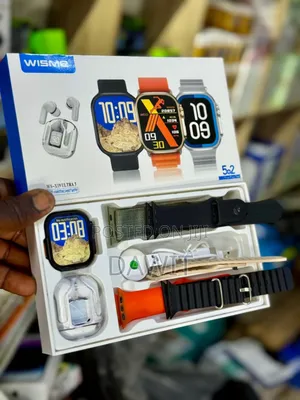 Wisme Smart Watch and Airpod