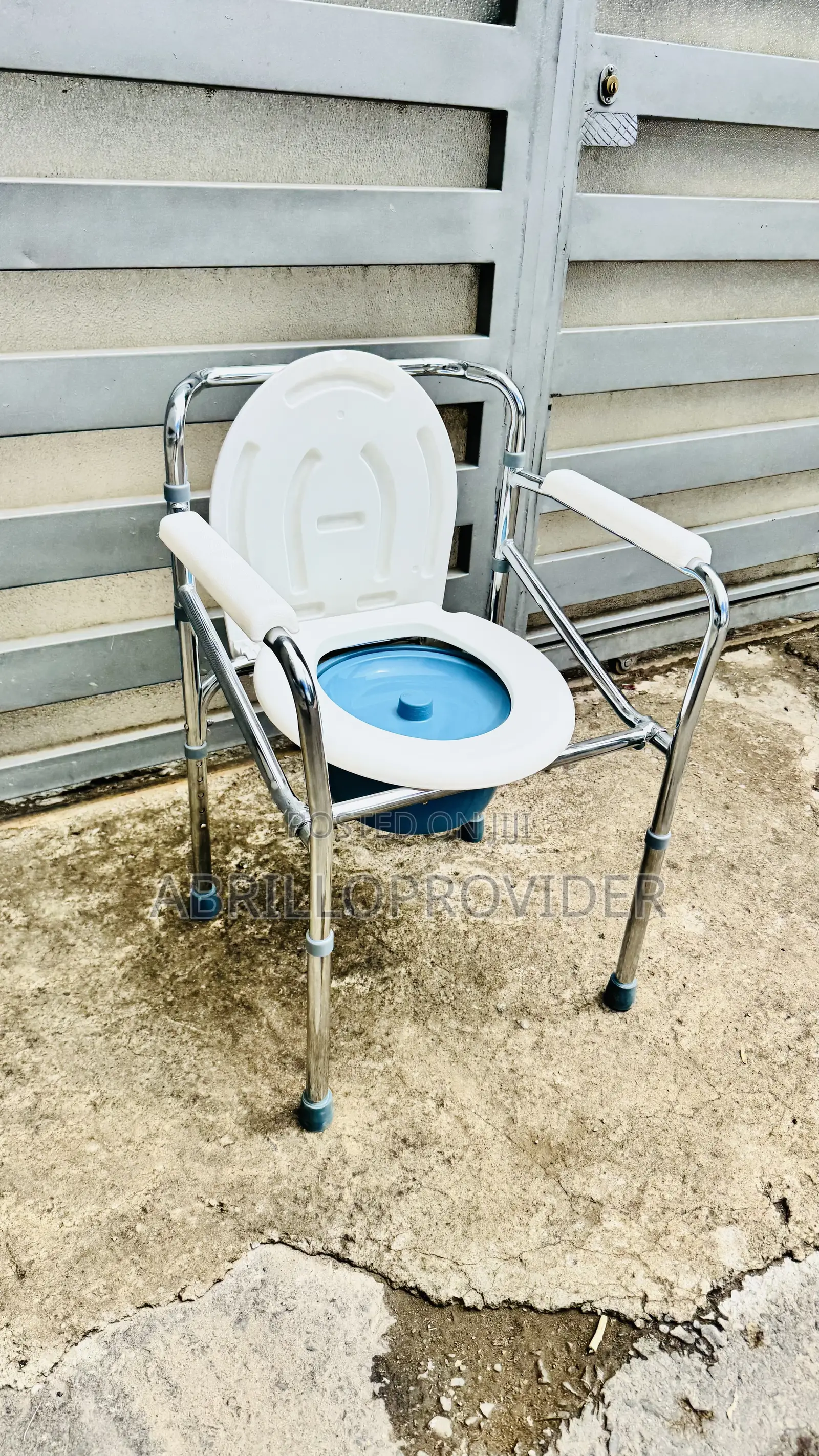 Aluminum Frame Walking Aids Folding Commode Chairmulti-Function Walker