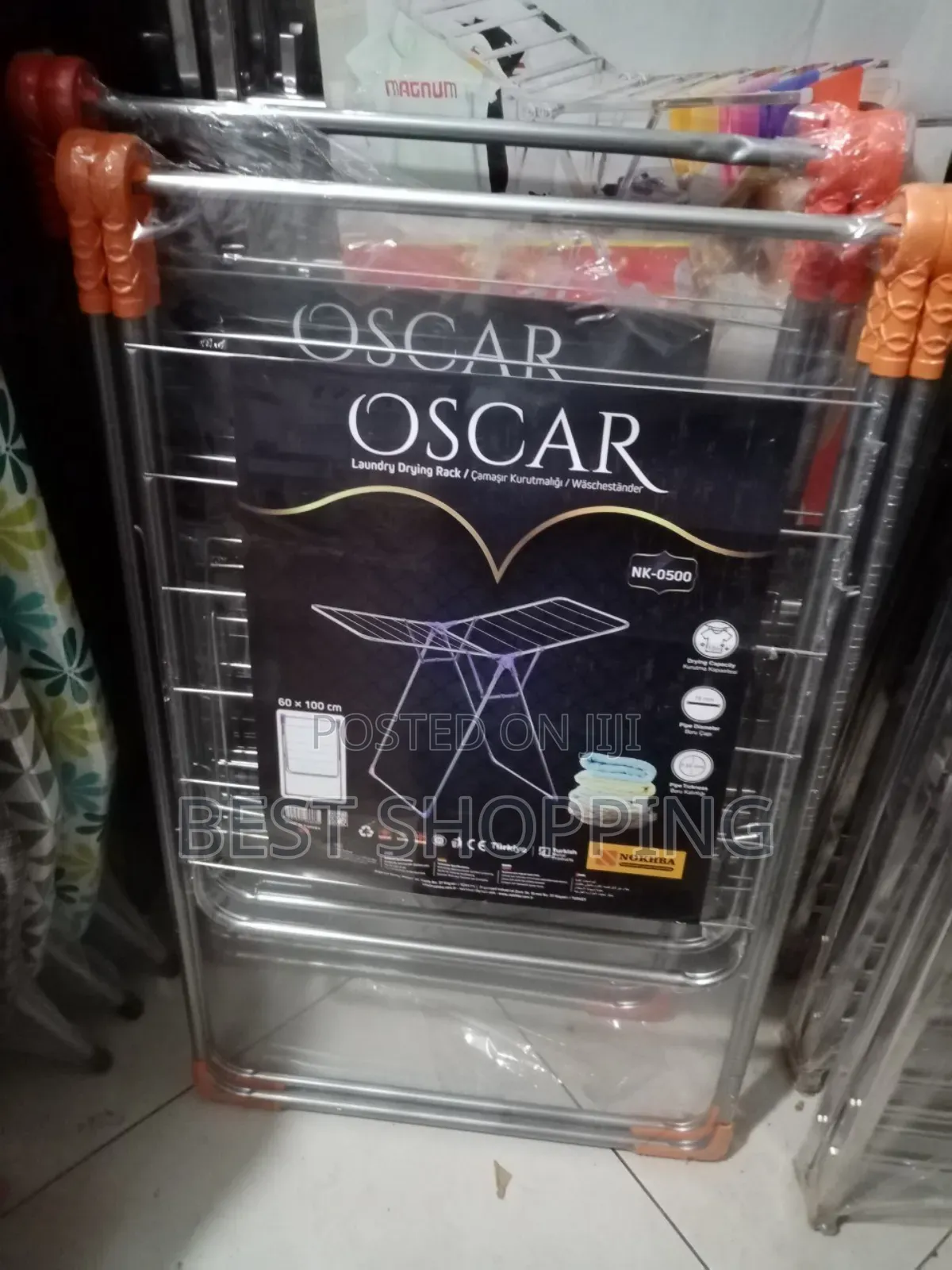 Nokhba Oscar Turkey Clothes Hanger Rack Cloth Dryer የልብስ ማስጫ