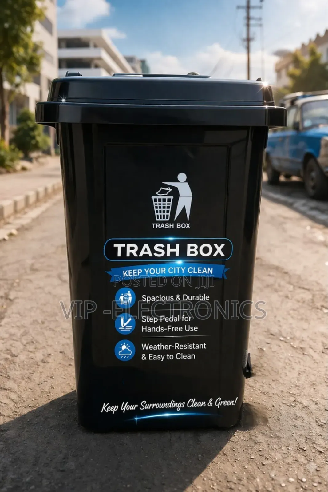 Garbage Hager West Bin 100 Liter Durable Large Waste Container