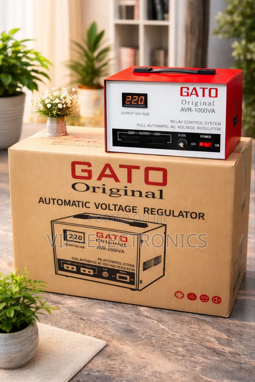 Gato 1000w Automatic Voltage Regulator Full Automatic Stabilizer
