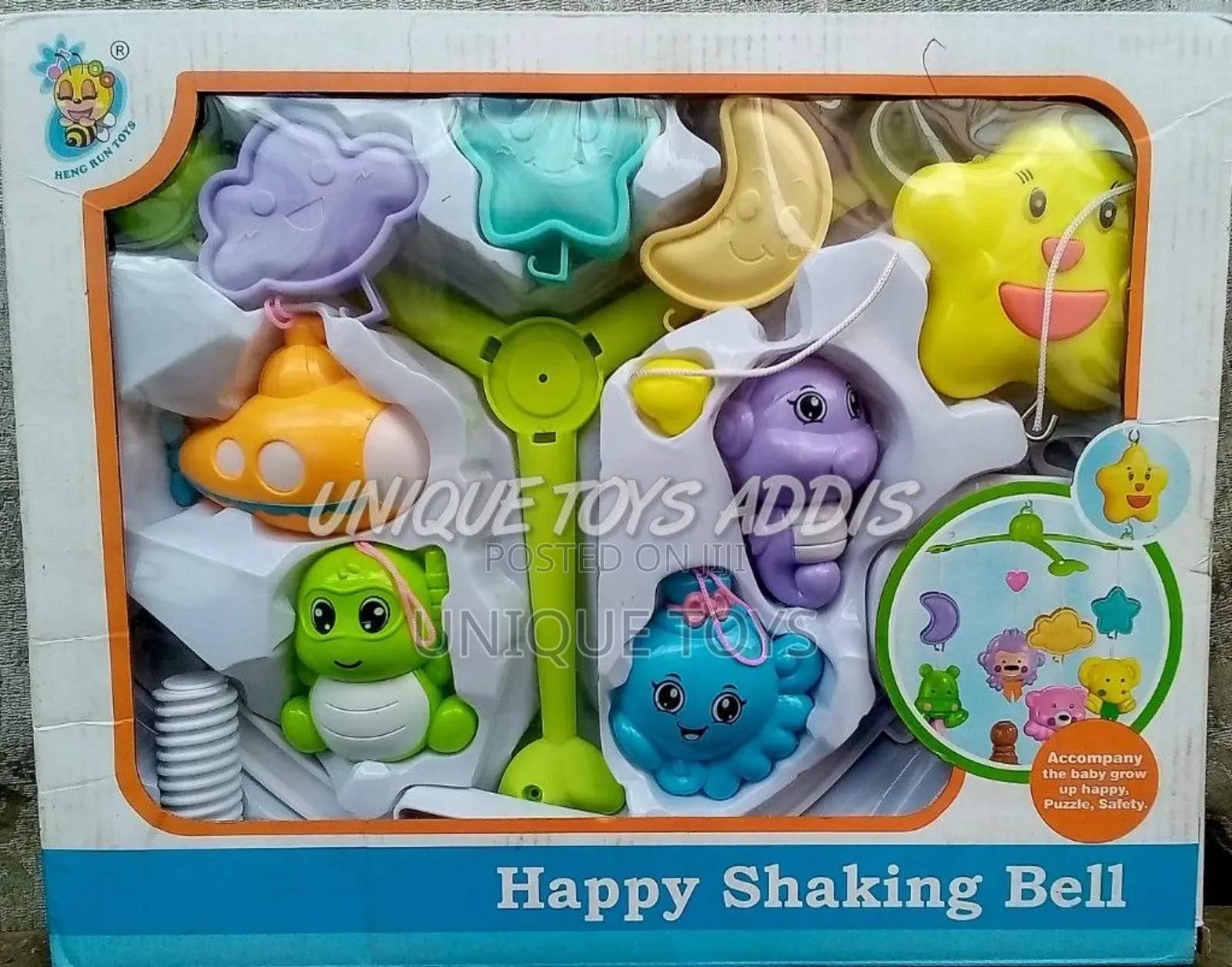 Happy Shaking Bell Baby Cot Mobile – Sweet Dreams Start Here