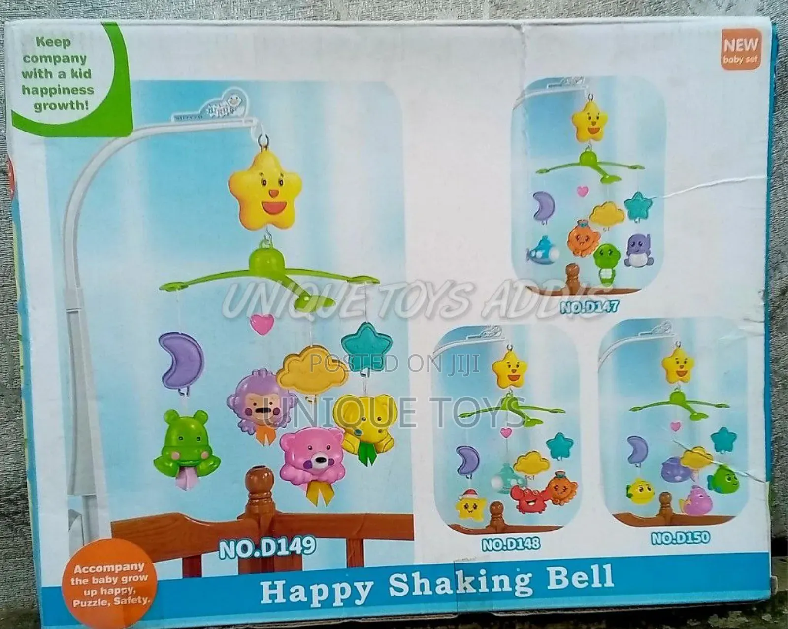 Happy Shaking Bell Baby Cot Mobile – Sweet Dreams Start Here