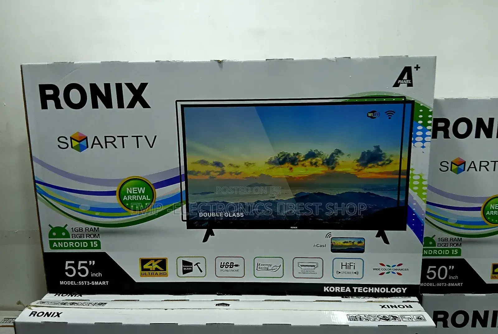 Ronix 55 Inch Smart Tv Uhd Android 15.0 Ultra Hd DisplayOriginal
