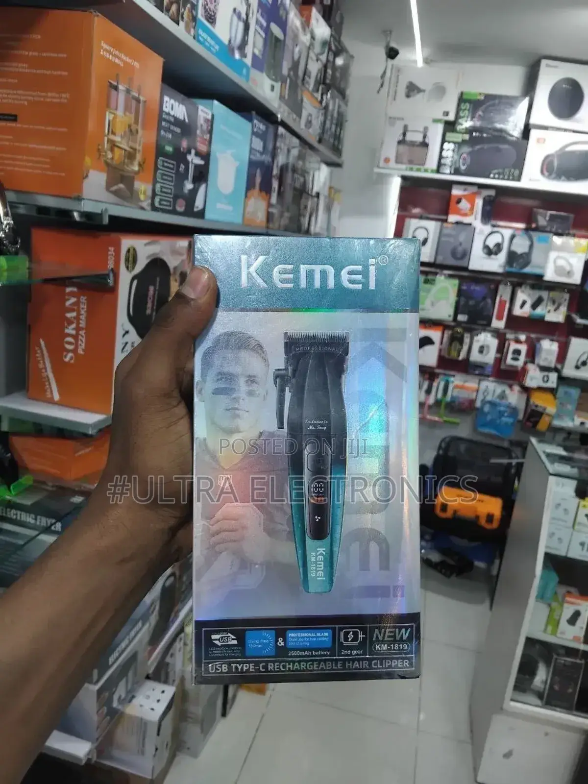 የፀጉር ማሽን Kemei Km-1819 Hair Clipper. Features: It