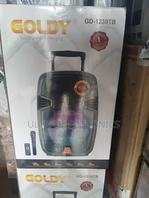 Speaker Goldy Gd-1239tb Is a Portable, Trolley-Style Party Speaker