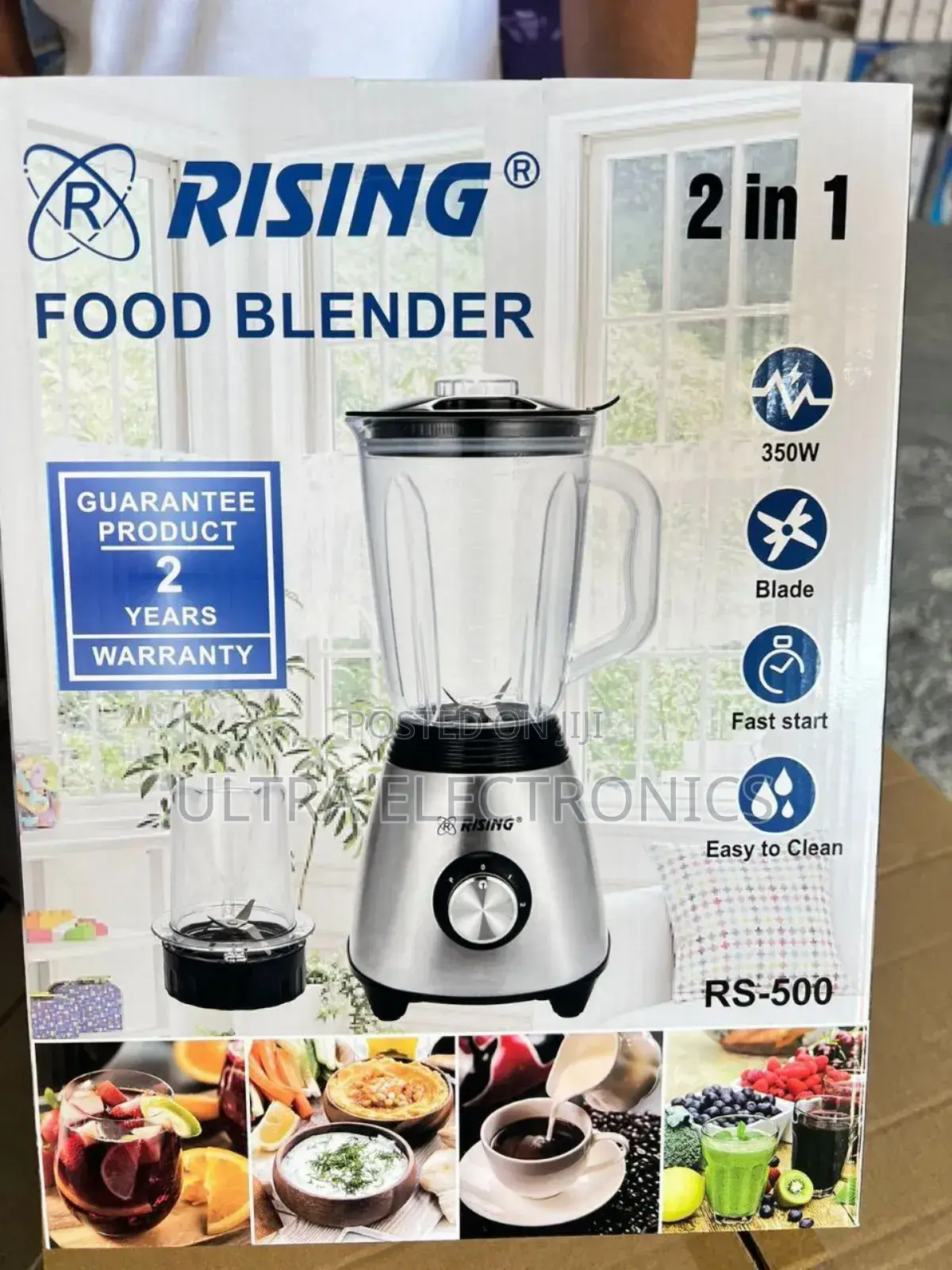 Rising Jucier Is a 2-in-1 Food Blender Designed for Kitchen Use.