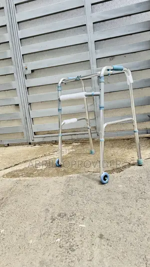 Adjustable Stainless Steel Four-legged Rollator Walker Foldable