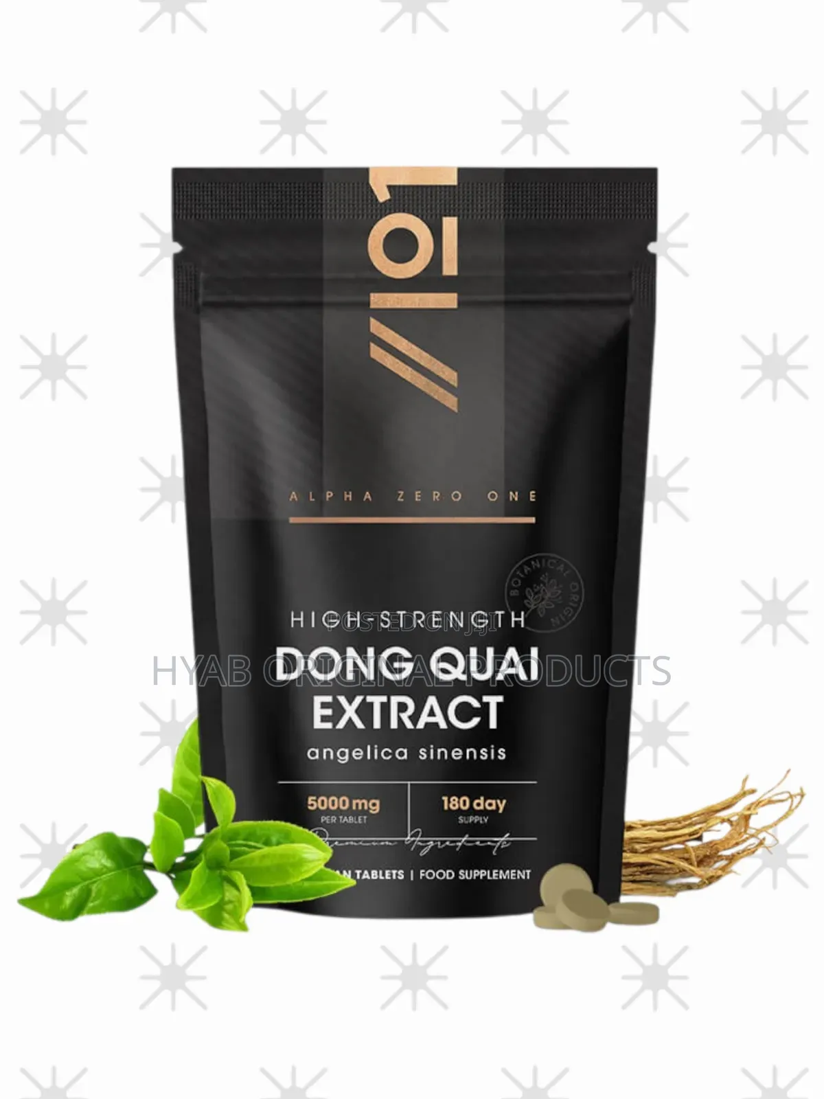 Dong Quai Extract 180 Tablets / 5000mg Female Ginkseng