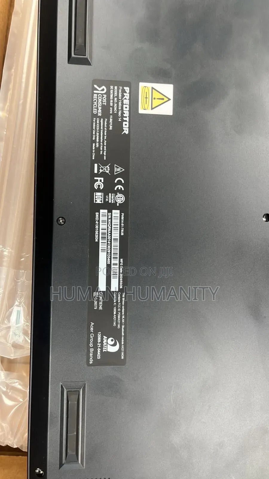 New Laptop Acer Predator Helios Neo 14 16GB Intel Core Ultra 7 SSD 1T