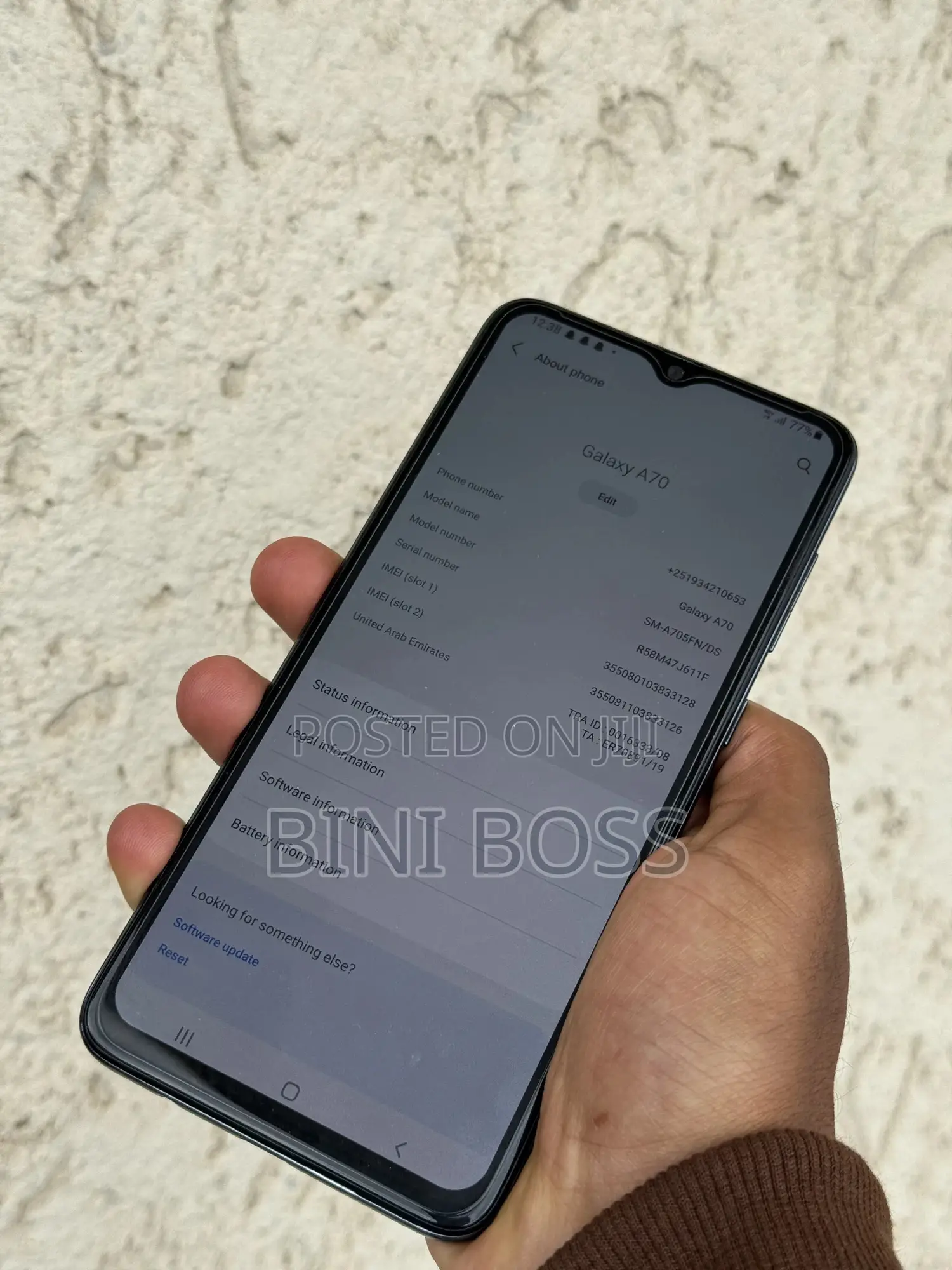 New Samsung Galaxy A70 128 GB Blue