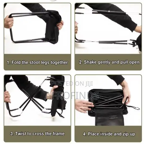 የ2026 አዲስ የሚታጠፍ ቦርሳ ወንበር (Foldable Backpack Stool)