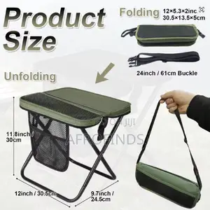 የ2026 አዲስ የሚታጠፍ ቦርሳ ወንበር (Foldable Backpack Stool)