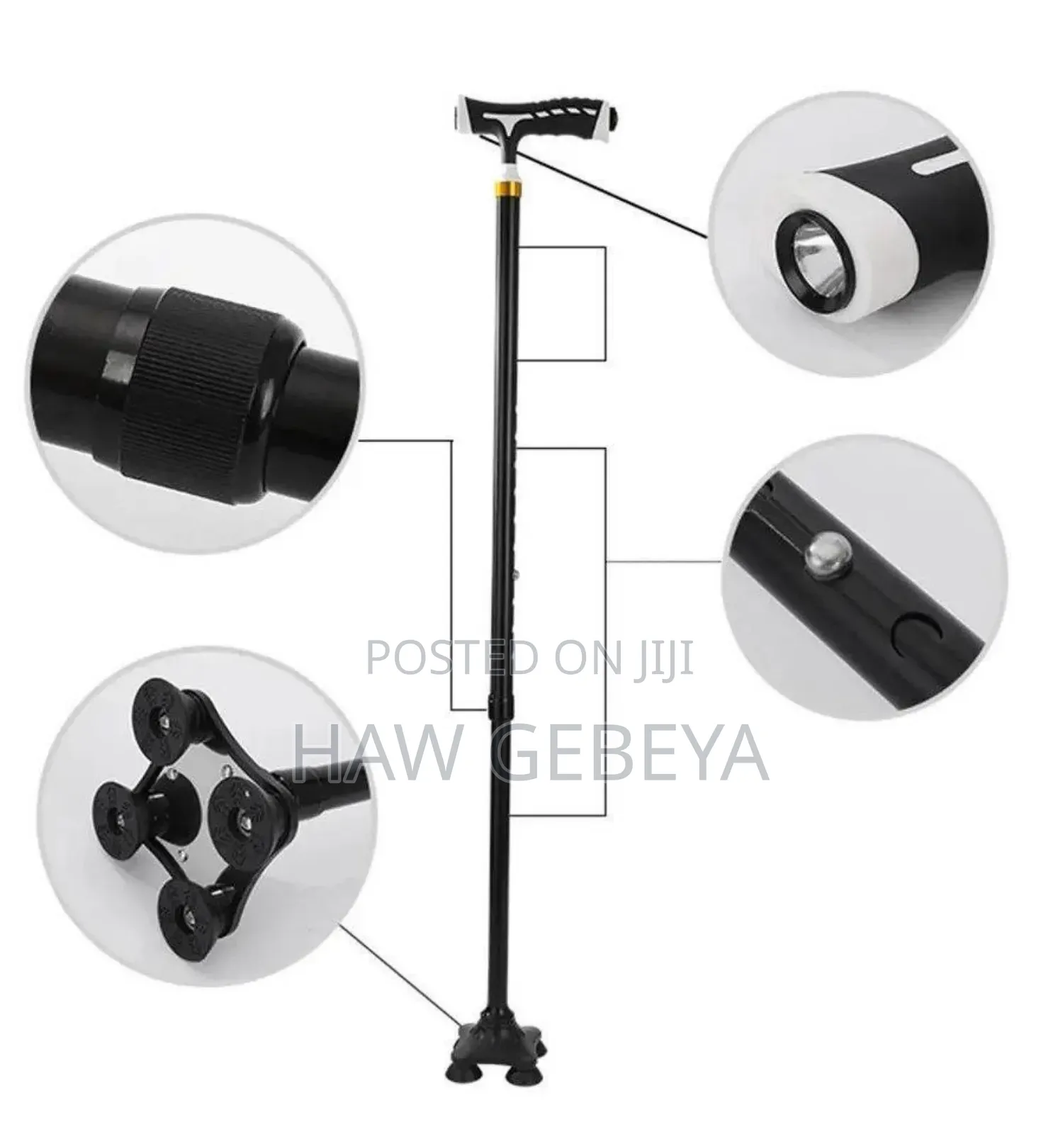 Telescopic Elderly Crutch