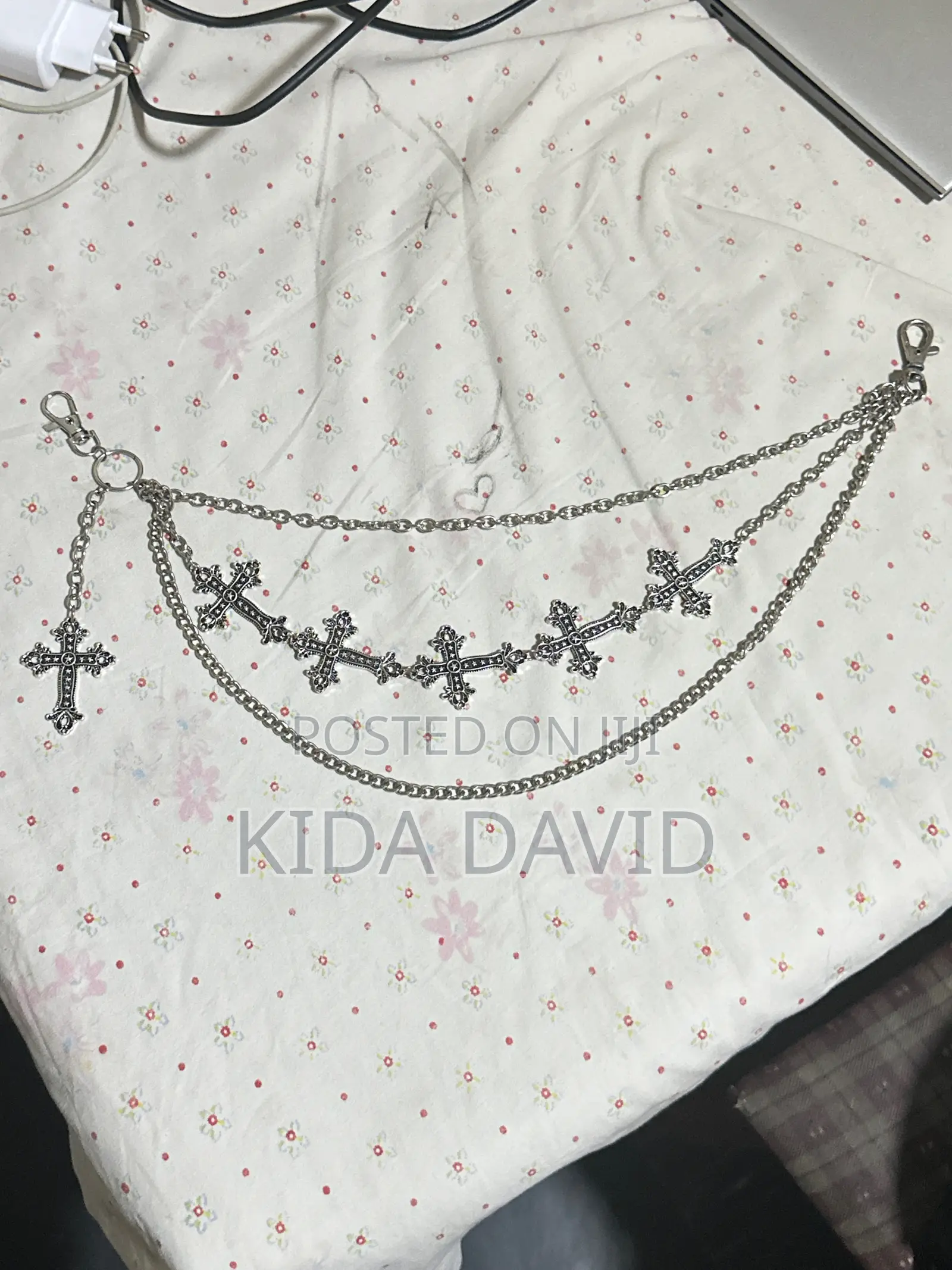 Y2k Cross Chain For Jeans