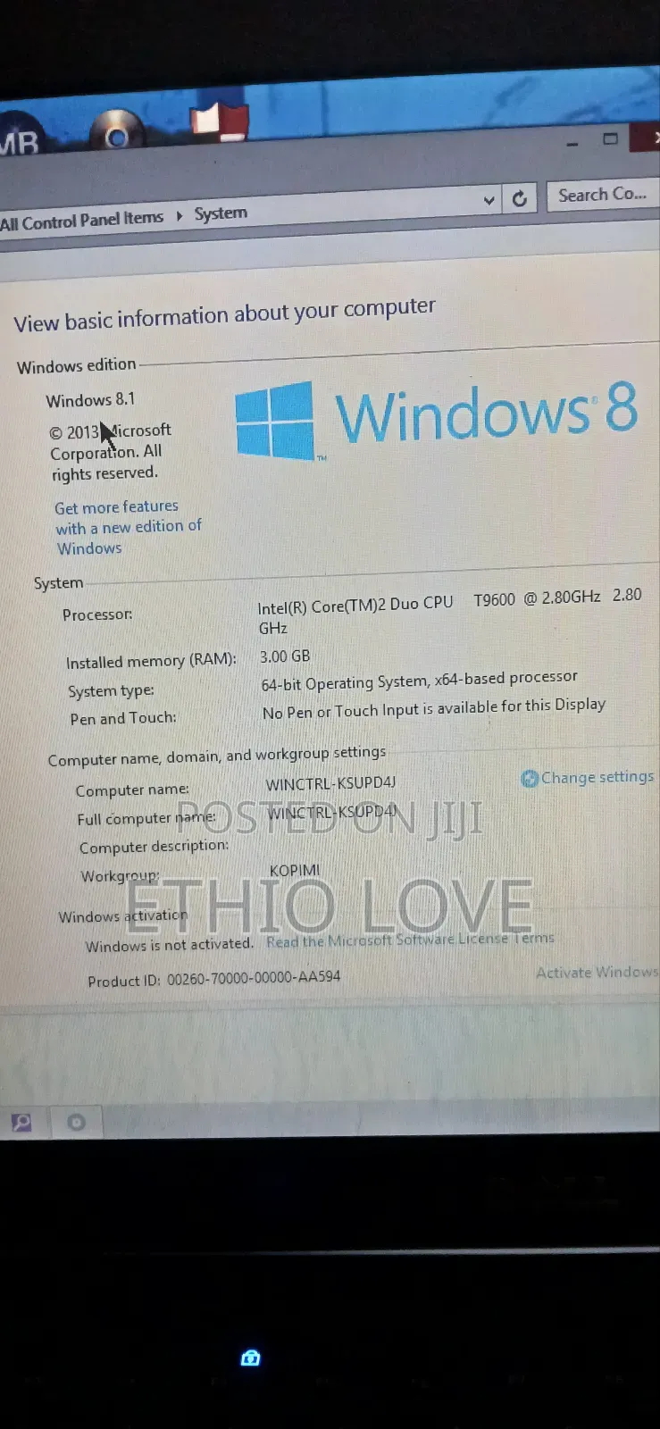 Laptop Dell Latitude E6500 3GB Intel Core 2 Duo HDD 500GB