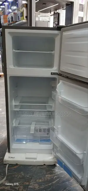 Hisense Refrigerator. This Appliance Is a Double-Door Top-Mount 270l