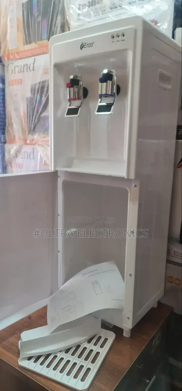 Enzo Hot and Cold Water Dispensers With Integrated Cabinets.