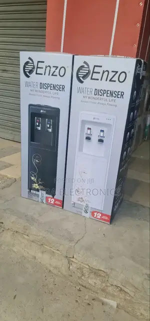 Enzo Hot and Cold Water Dispensers With Integrated Cabinets.