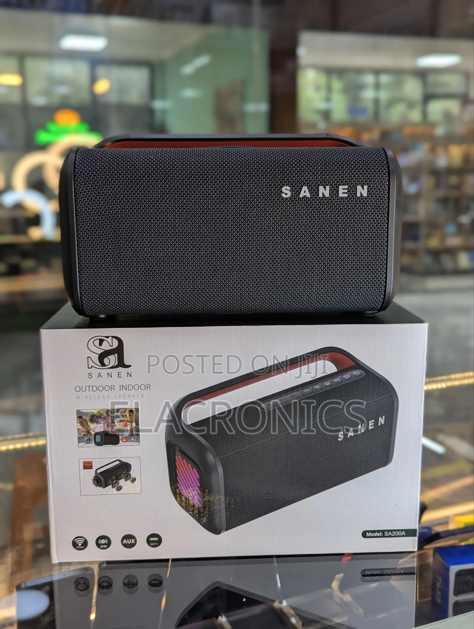 40w Sanen Outdoor Bluetooth Speaker | Loud Bass + RGB