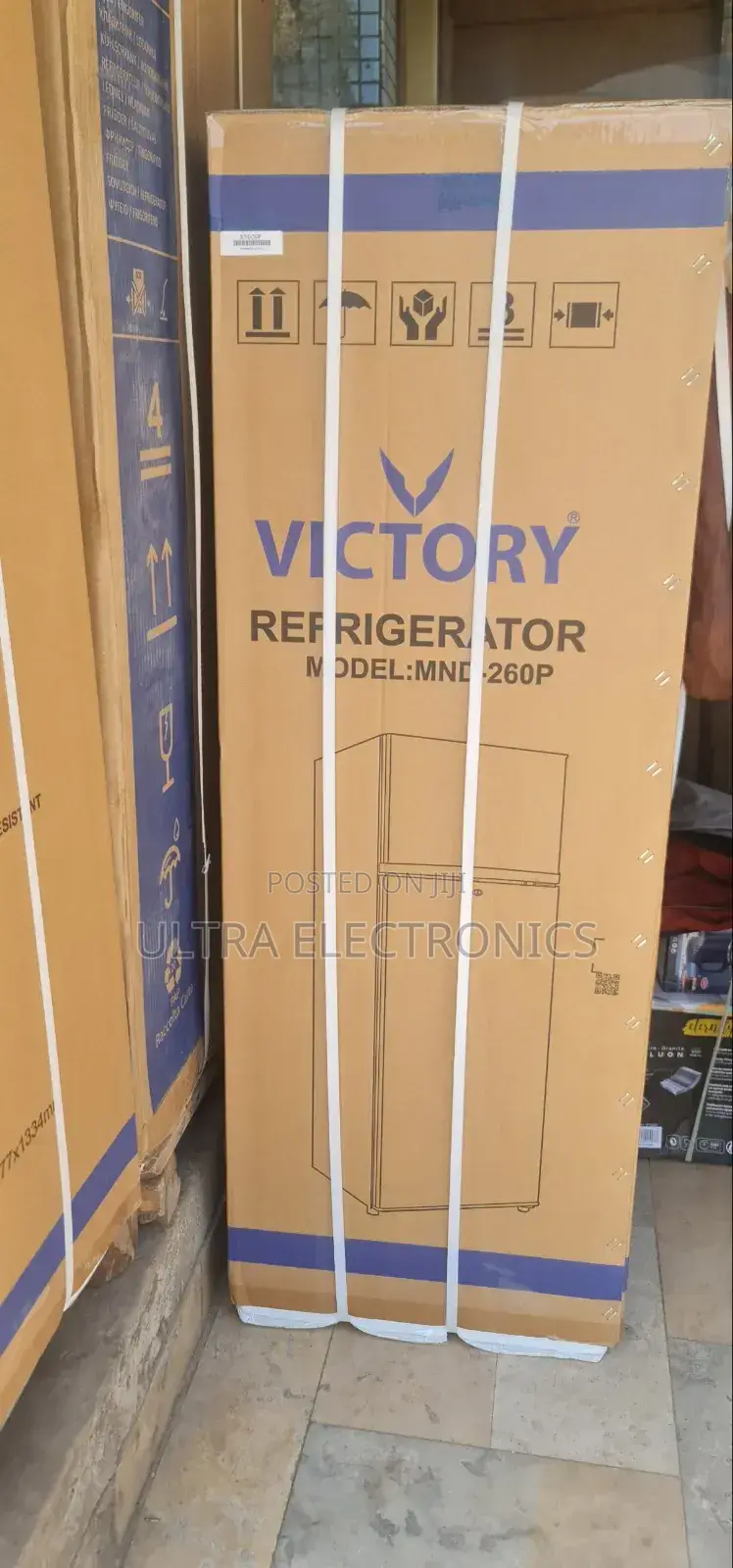 Victory Refrigerator, Likely Model MND-260 Based on the Packaging
