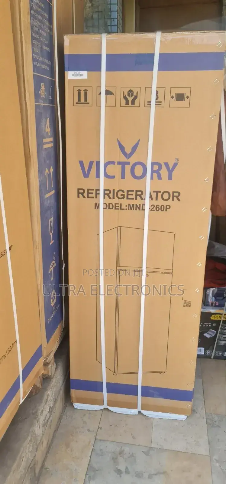 Victory Refrigerator, Likely Model MND-260 Based on the Packaging
