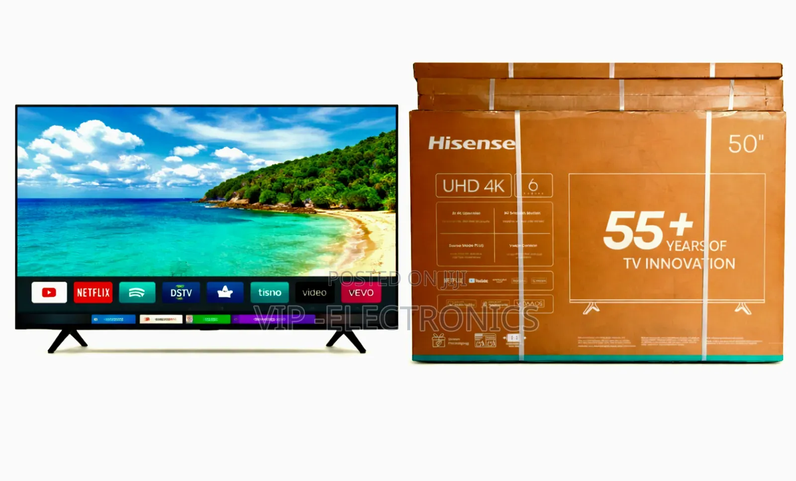 Hisense Tv 50 Inch Uhd Smart Tv Premium High Quality Original Tv