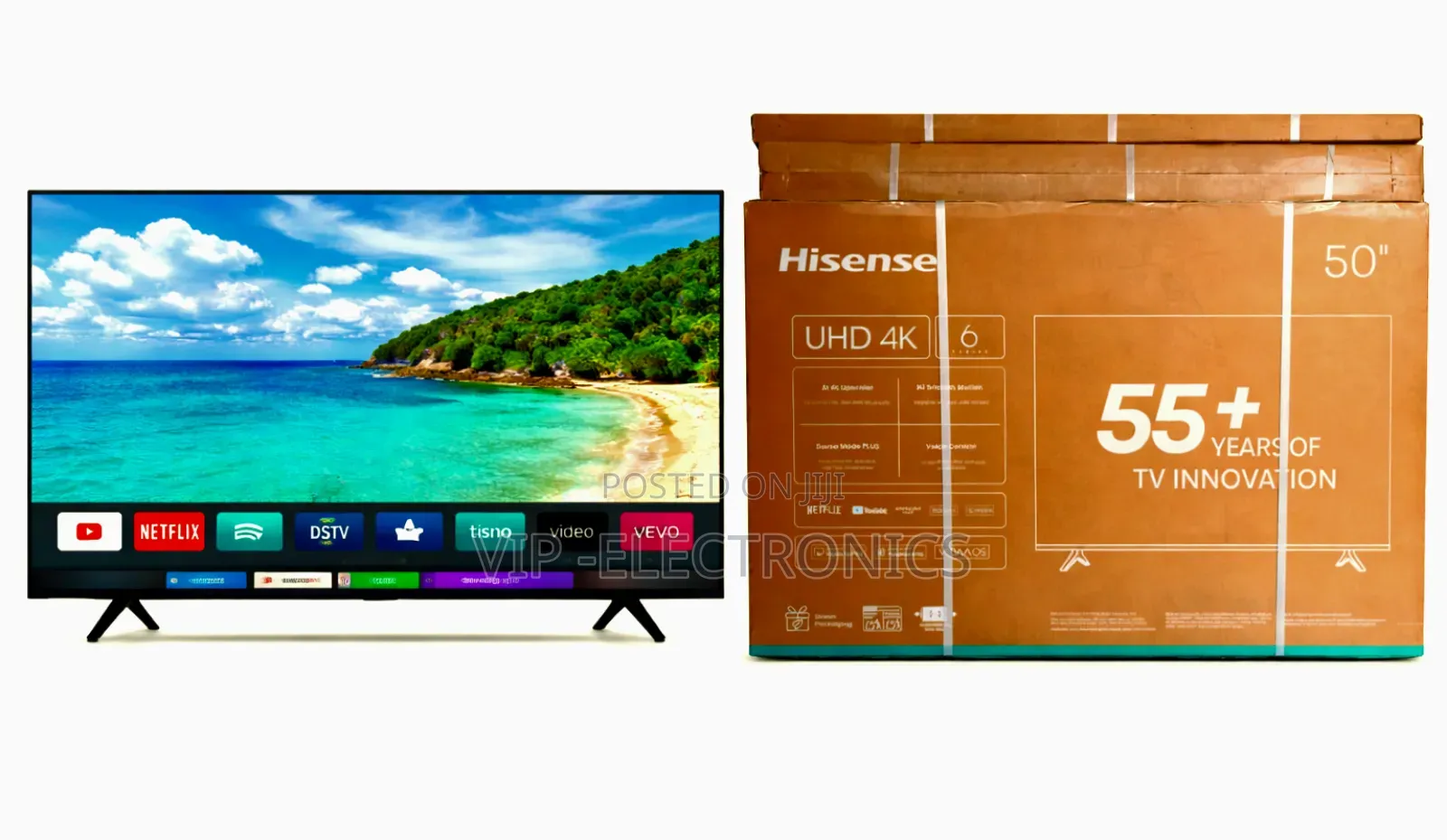 Hisense Tv 50 Inch Uhd Smart Tv Premium High Quality Original Tv