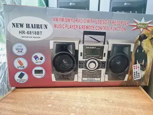 New Hairun Hr-6818bt Am/Fm/Sw1-2 Radio and Music Player.