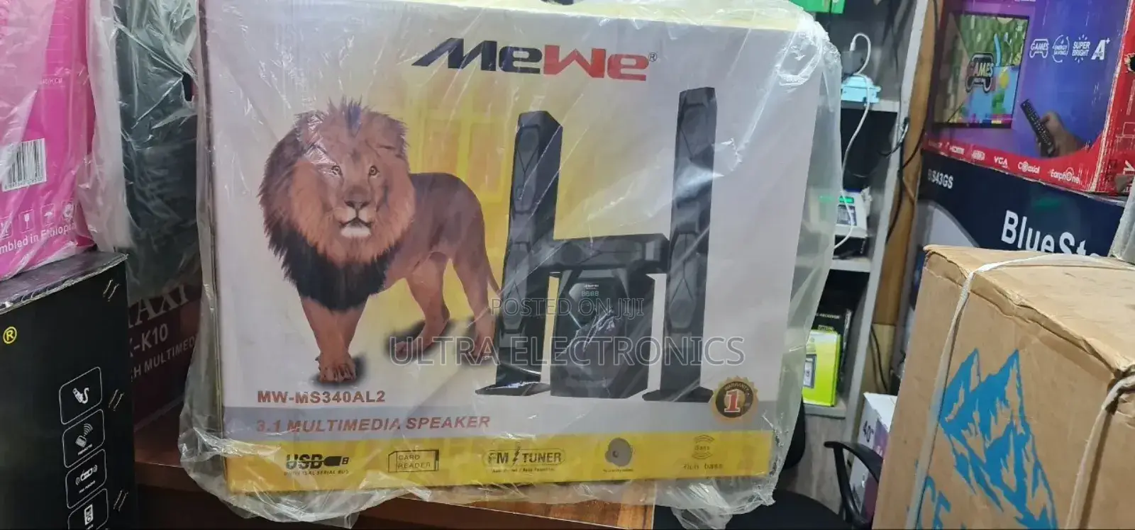 Speaker Mewe Mw-Ms340al2 3.1 Multimedia Speaker System. System: 3.1
