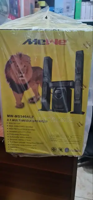 Speaker Mewe Mw-Ms340al2 3.1 Multimedia Speaker System. System: 3.1