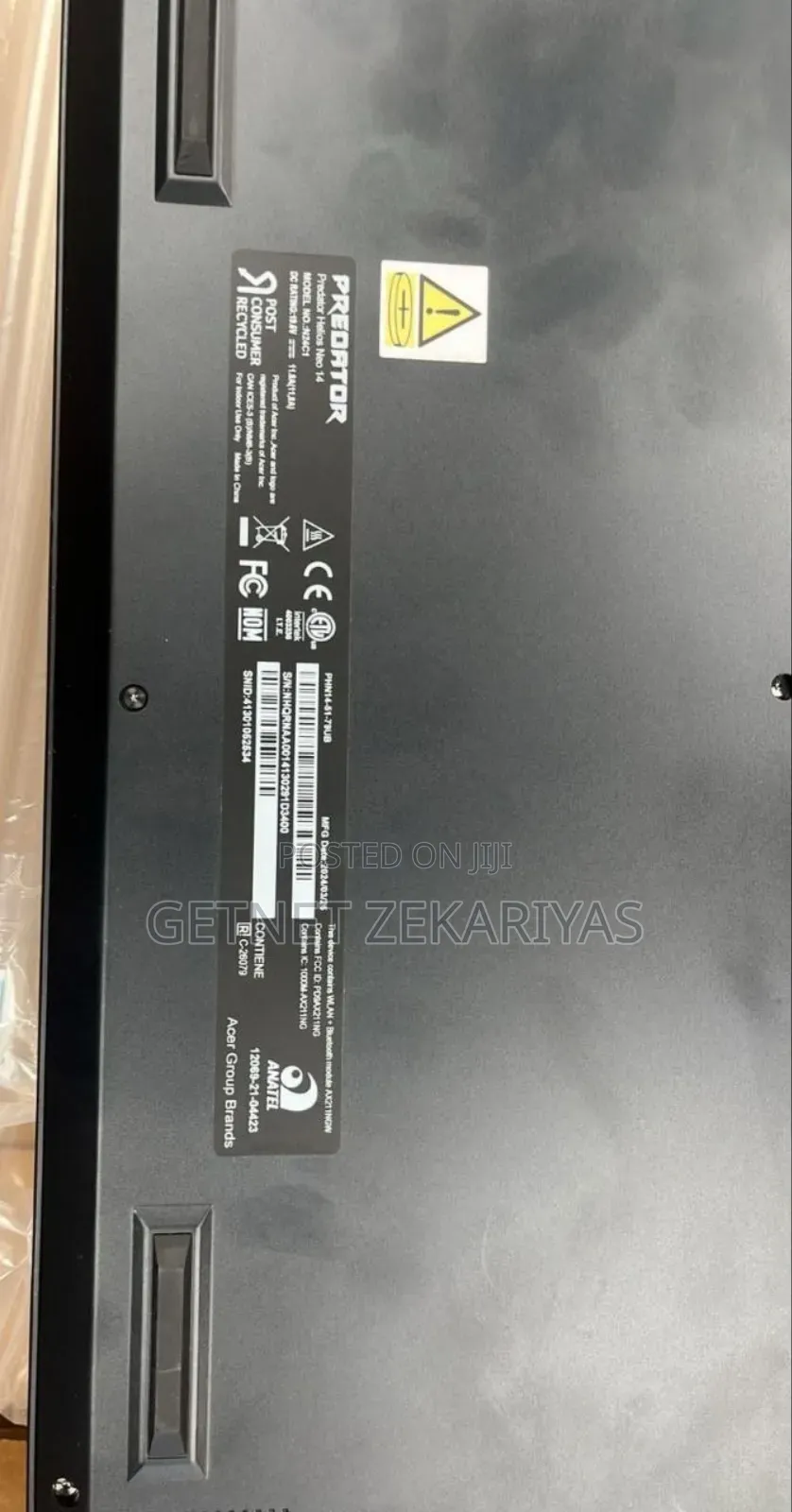 New Laptop Acer Predator Helios Neo 16 16GB Intel Core Ultra 7 SSD 1T
