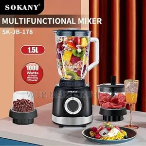 Sokany 1000 Watt Blender-የጁስ፣የስጋ እና የቡና መፍጫ