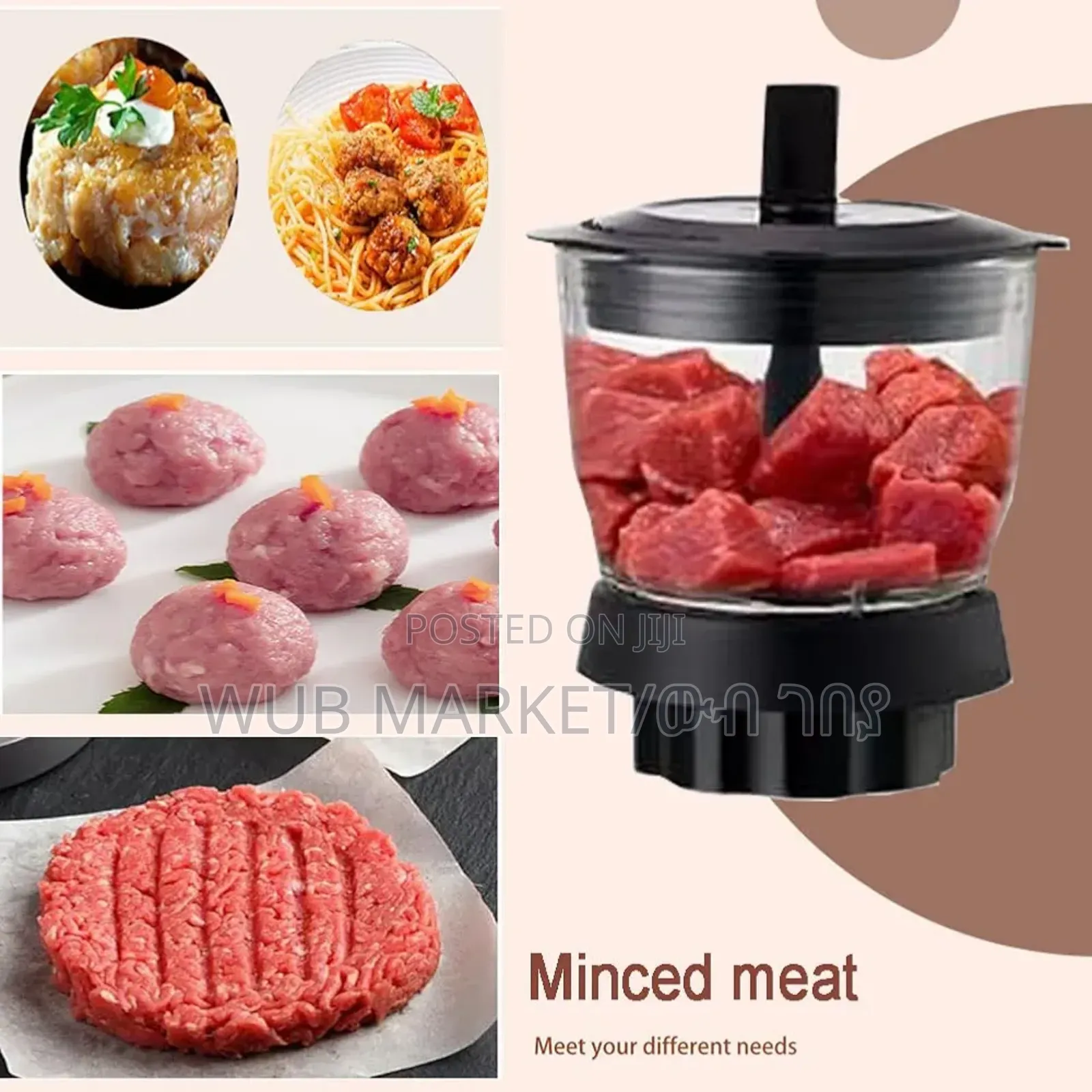 Sokany 1000 Watt Blender-የጁስ፣የስጋ እና የቡና መፍጫ