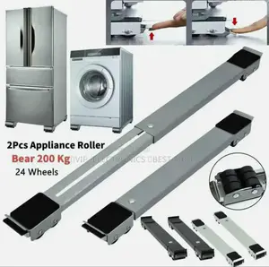 Adjustable Moving Roller Wheels Stand With Brake.