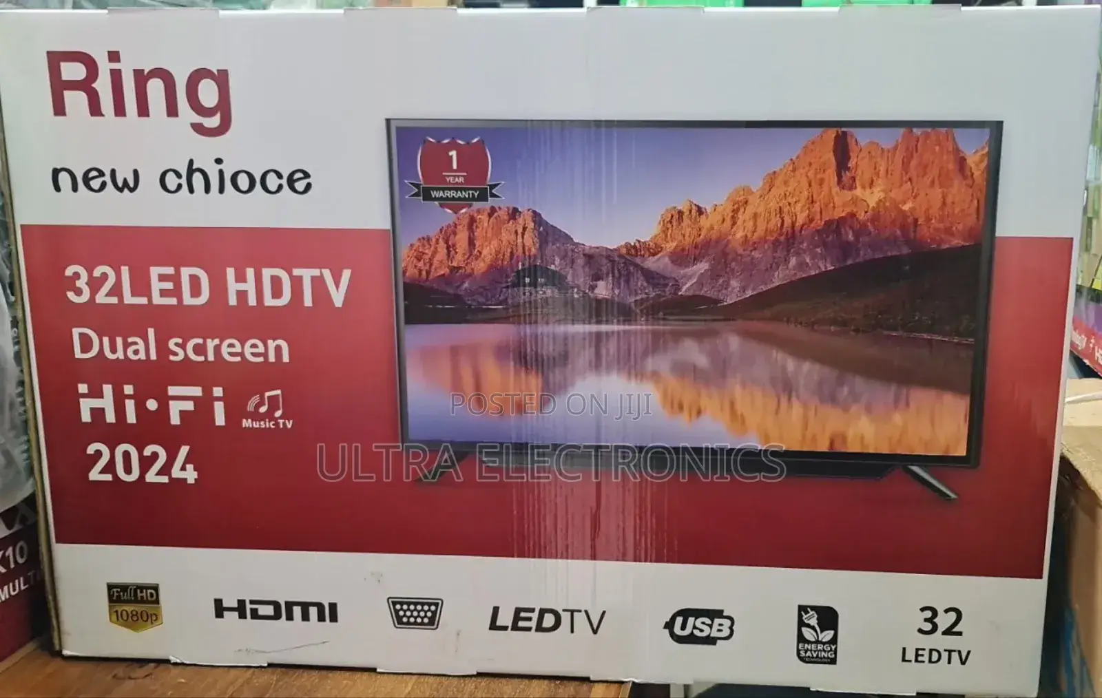 Ring 32 Inch Brand Led Hdtv. Resolution: Full Hd 1080p