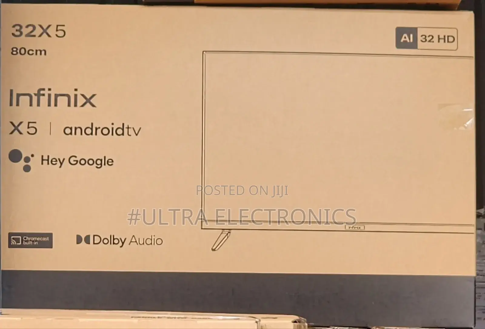 Infinix X5 32-Inch Android Tv. Size: 32 Inches (80 Cm) Screen.
