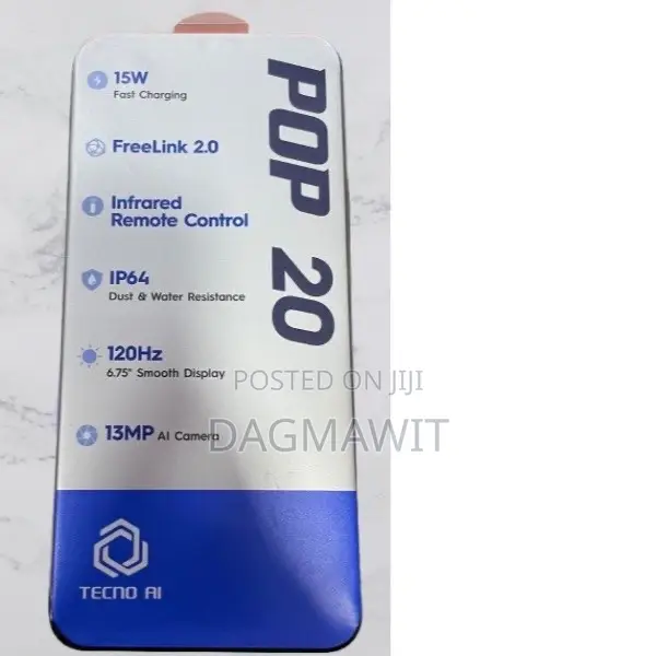 New Tecno Pop 20 64 GB Black