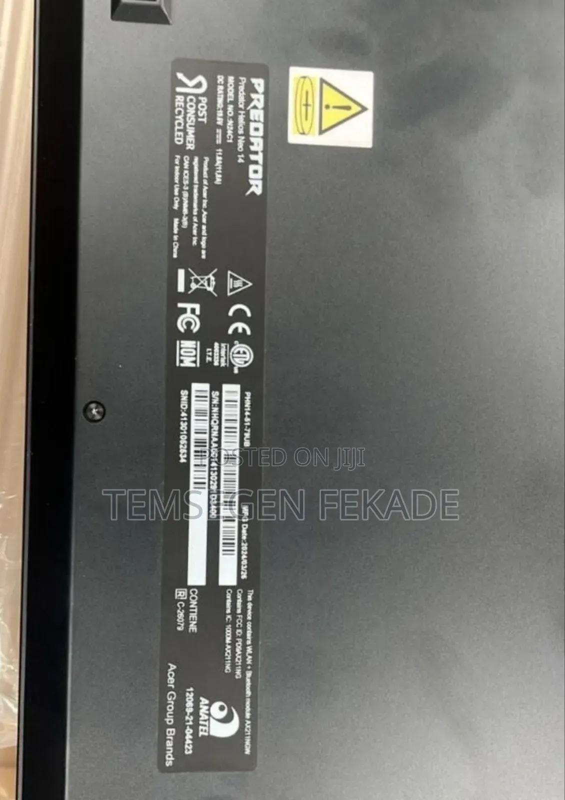 New Laptop Acer 16GB Intel Core Ultra 7 SSD 1T