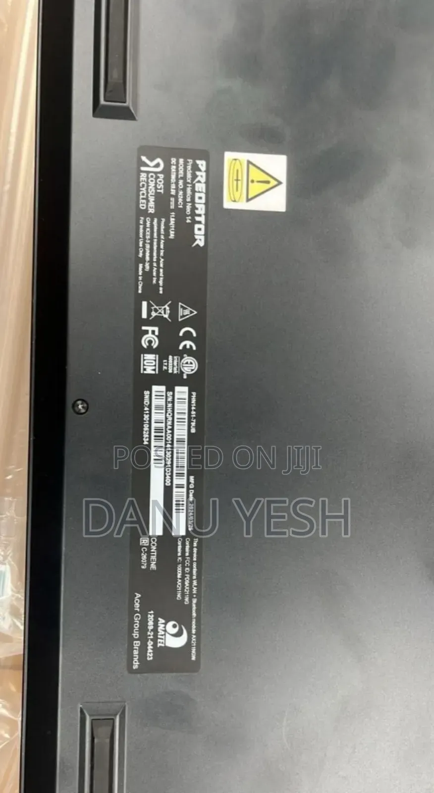 New Laptop Acer Predator Helios Neo 14 16GB Intel Core Ultra 7 SSD 1T