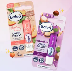 Balea Golden Peach and Intensive Lip Balms