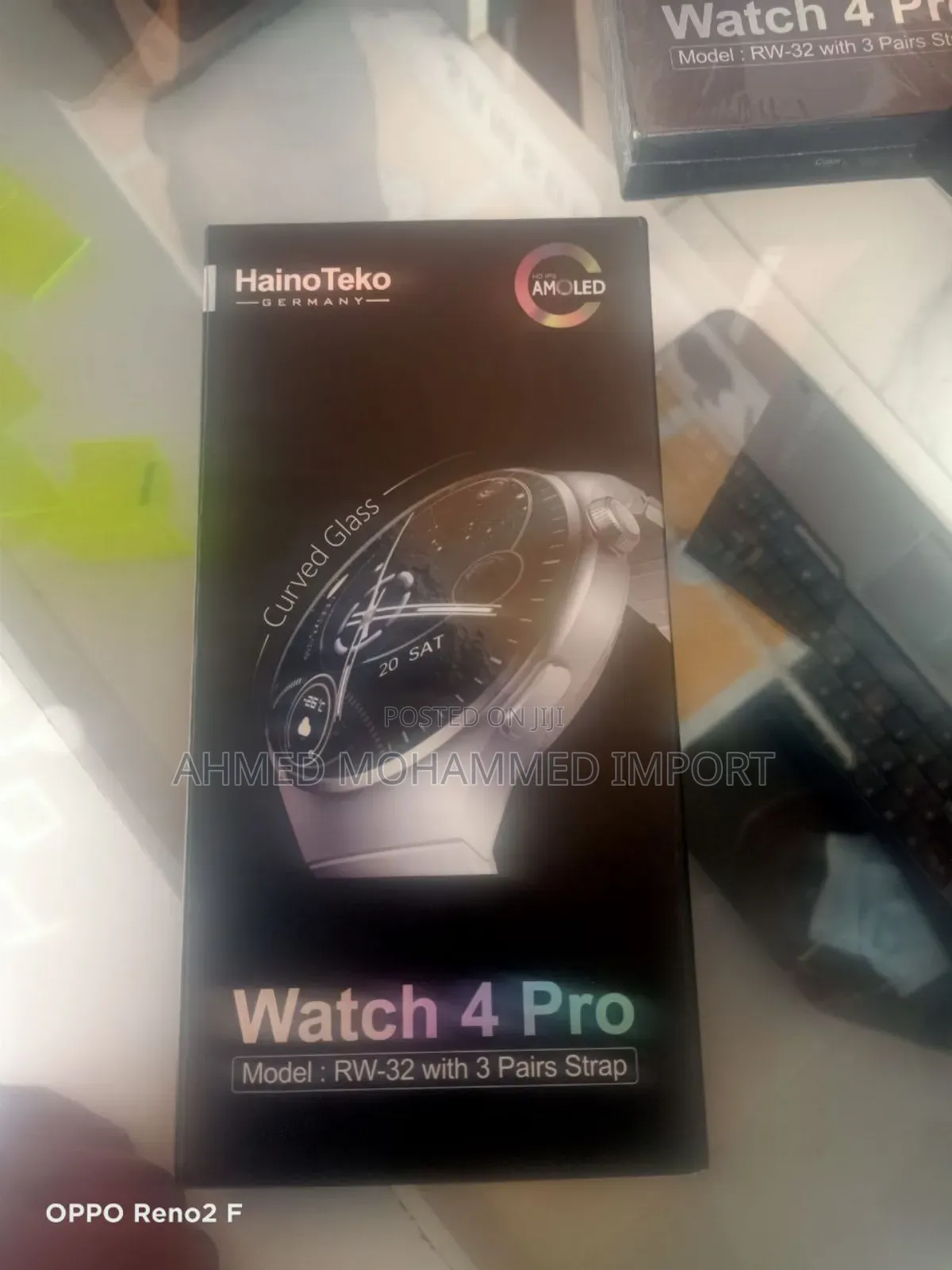 Haino Teko Watch 4 Pro (Rw-32) - Curved Amoled Smartwatch With 3 Strap