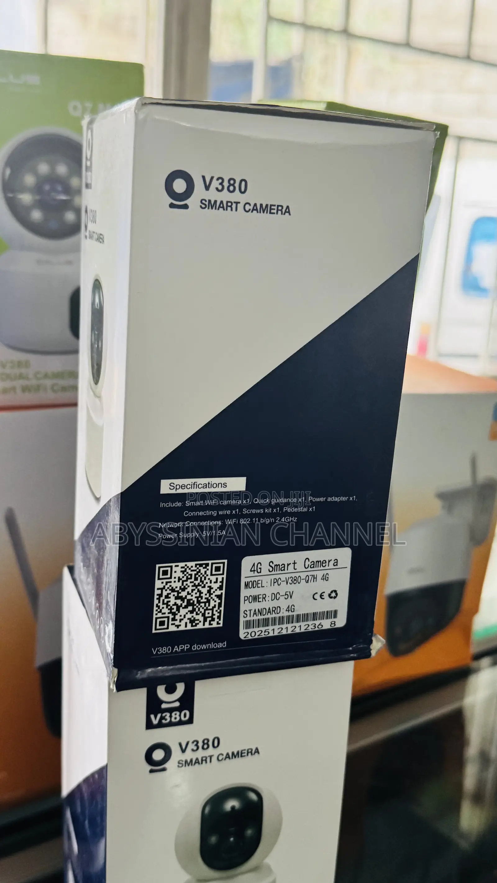 V380 Smart Wifi or Sim Camera With Battery Sim Camera