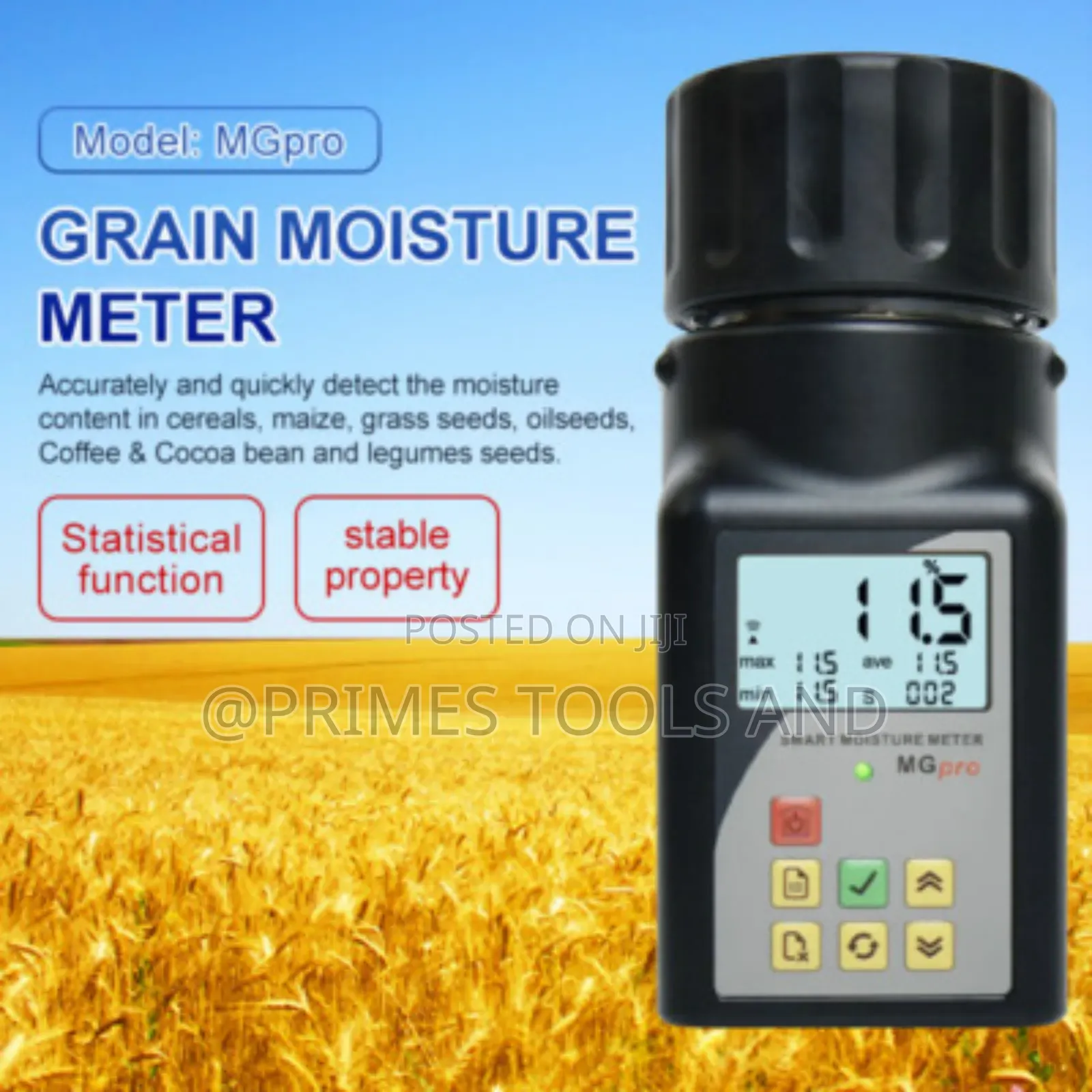 Digital Accurate Tester for Beans, Maize Wheat | የእህል እርጥበት መለኪያ